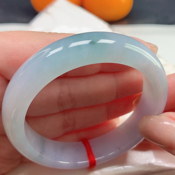 翡翠手镯未镶嵌冰胶蓝紫5253