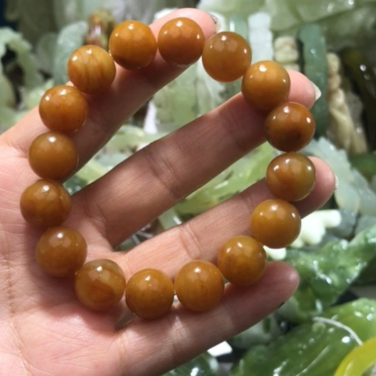 岫玉未镶嵌手链卡12
