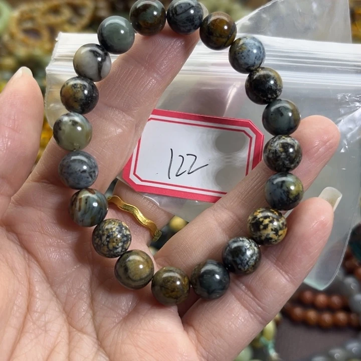 蛇纹石玉未镶嵌手链