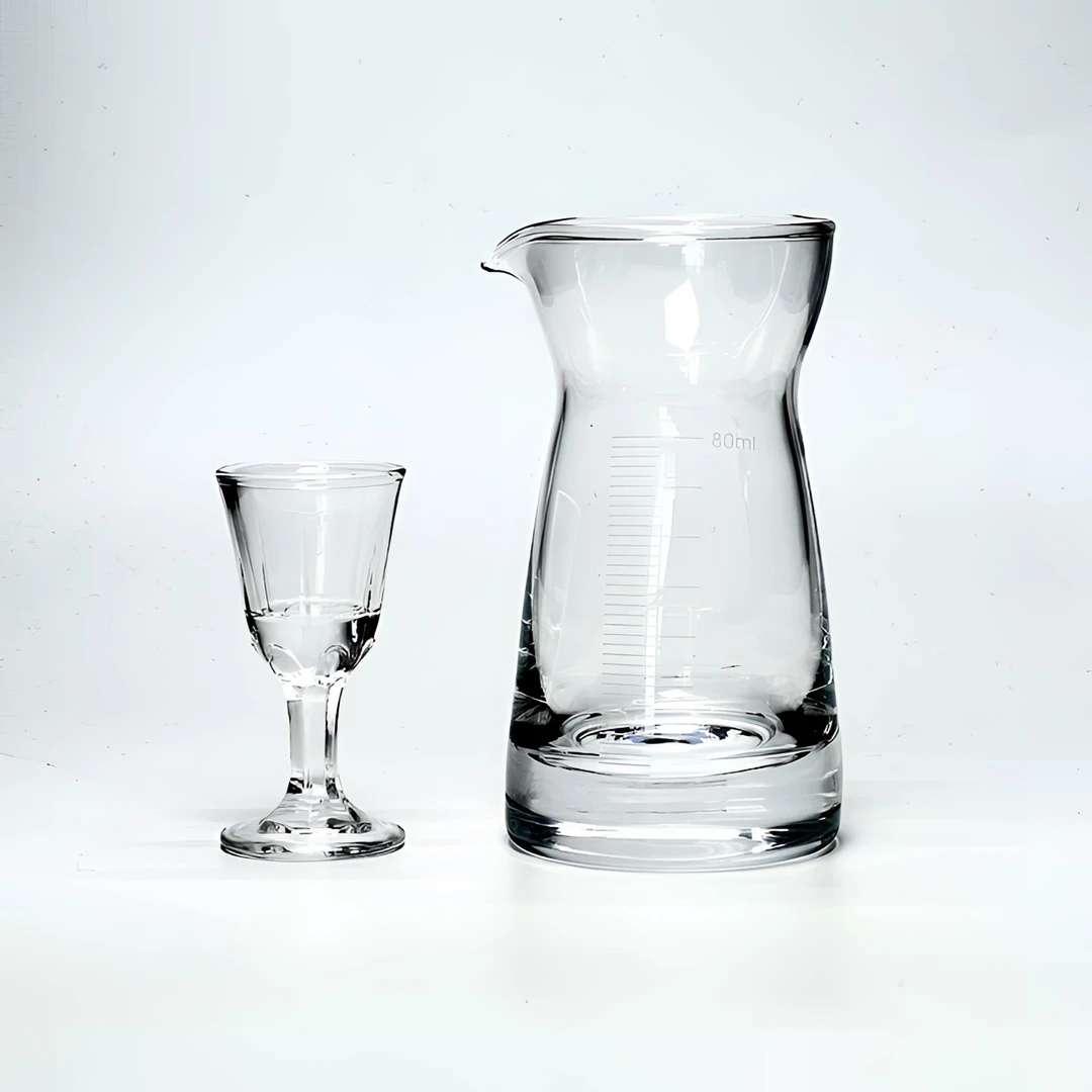 家用玻璃分酒器玻璃分酌壶分流壶白酒壶烈酒壶醒酒壶80毫升一个起