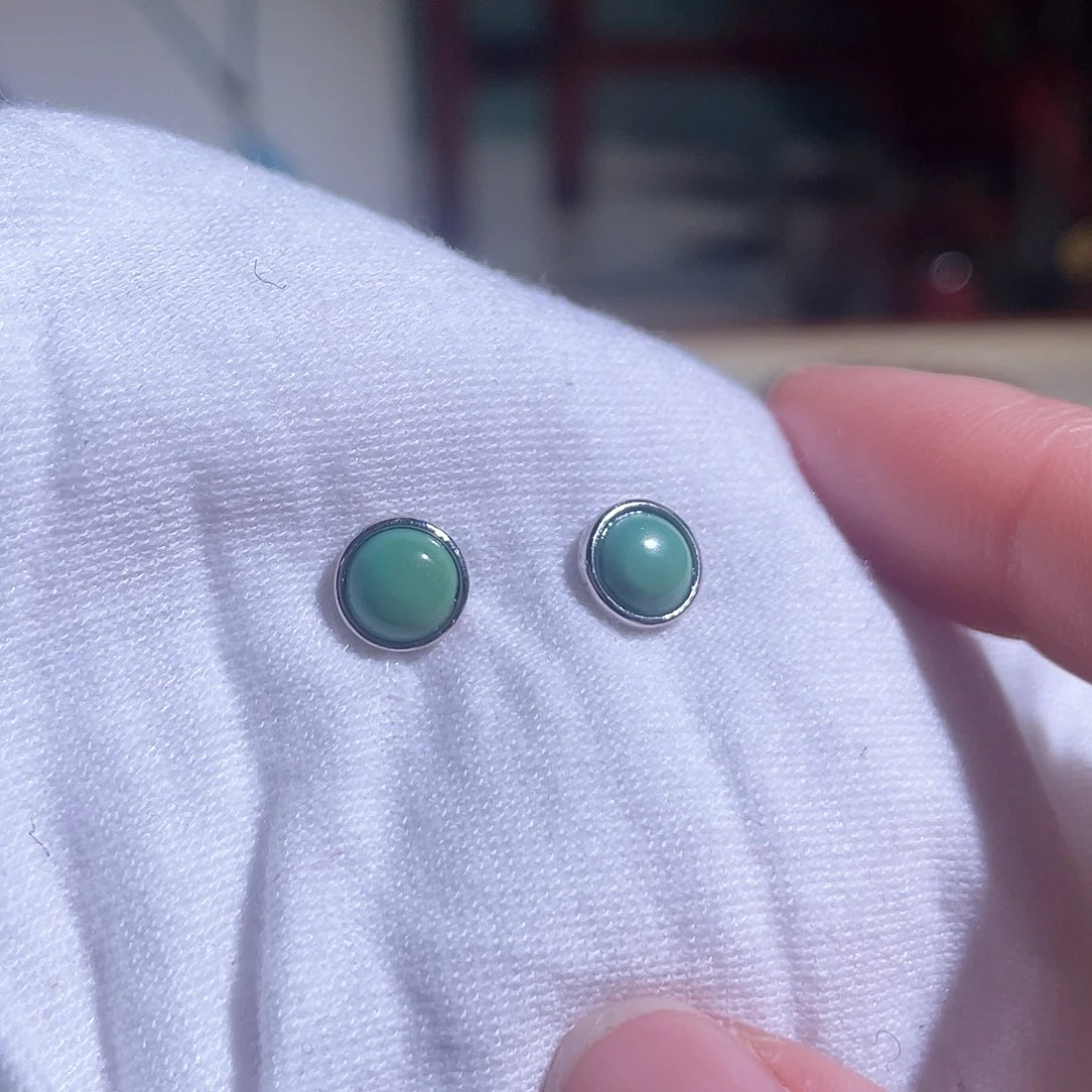 绿松石配饰银S925镶嵌