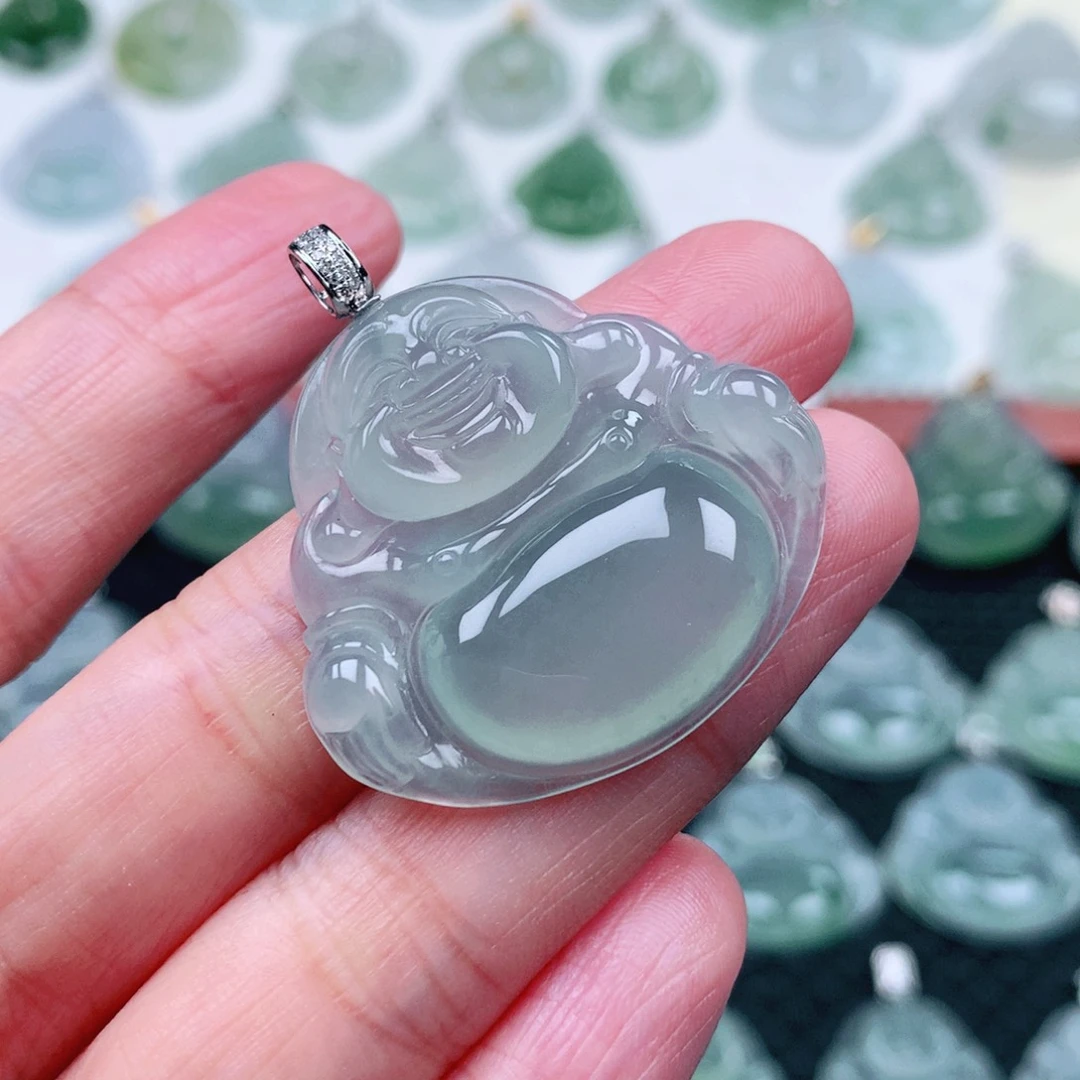 吊坠(不含链)18K金镶嵌翡翠橙*?