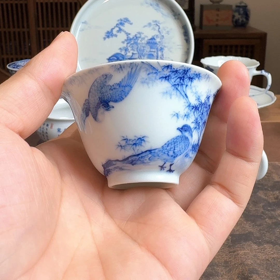 安居乐业撇口小杯66666666