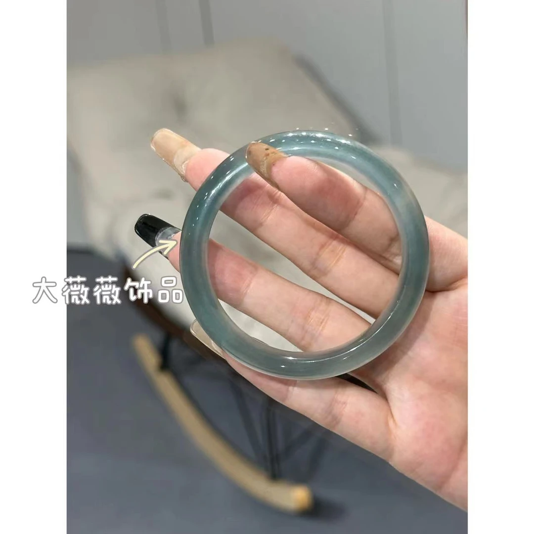 铜合金手镯 青柚色晴空蓝高级感手镯-4729