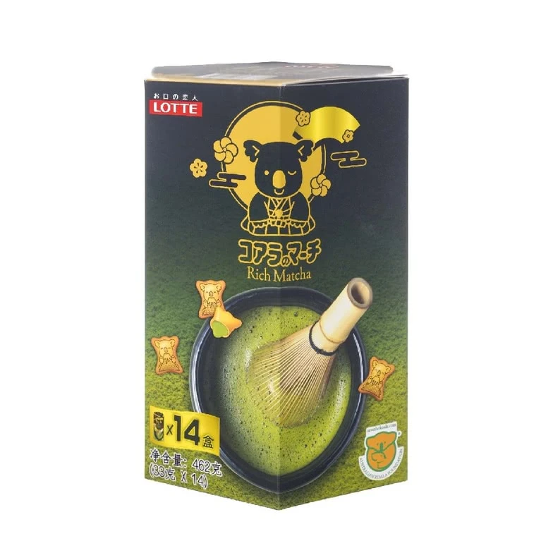Lotte 小熊宇治抹茶味夹心饼干 462g