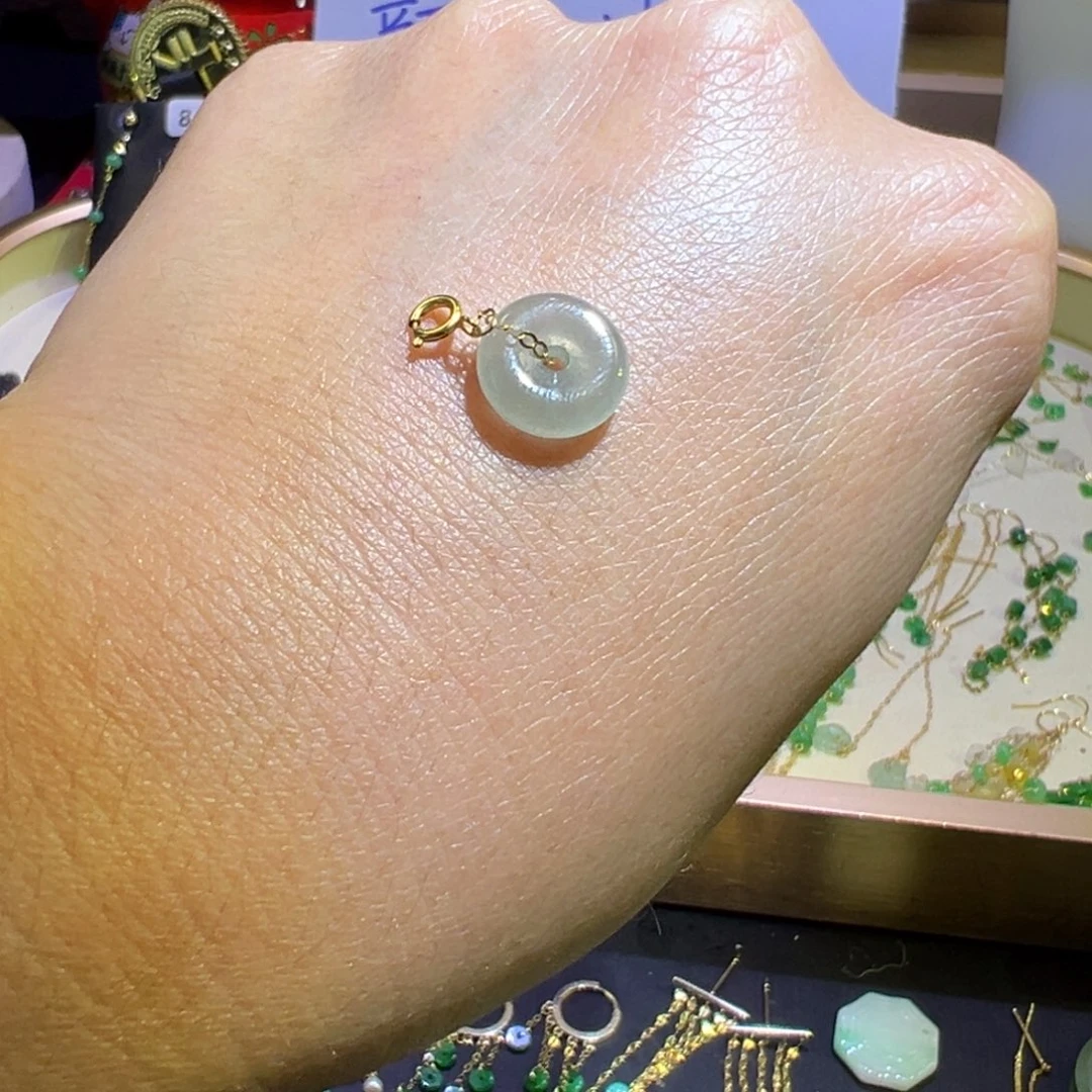 颈饰未镶嵌翡翠所见即所得，缅料