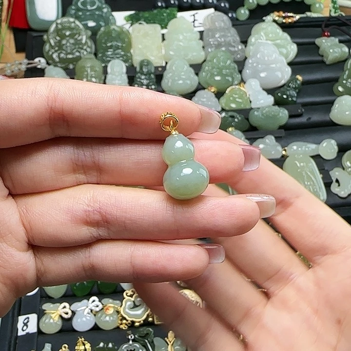 颈饰银S925镶嵌和田玉