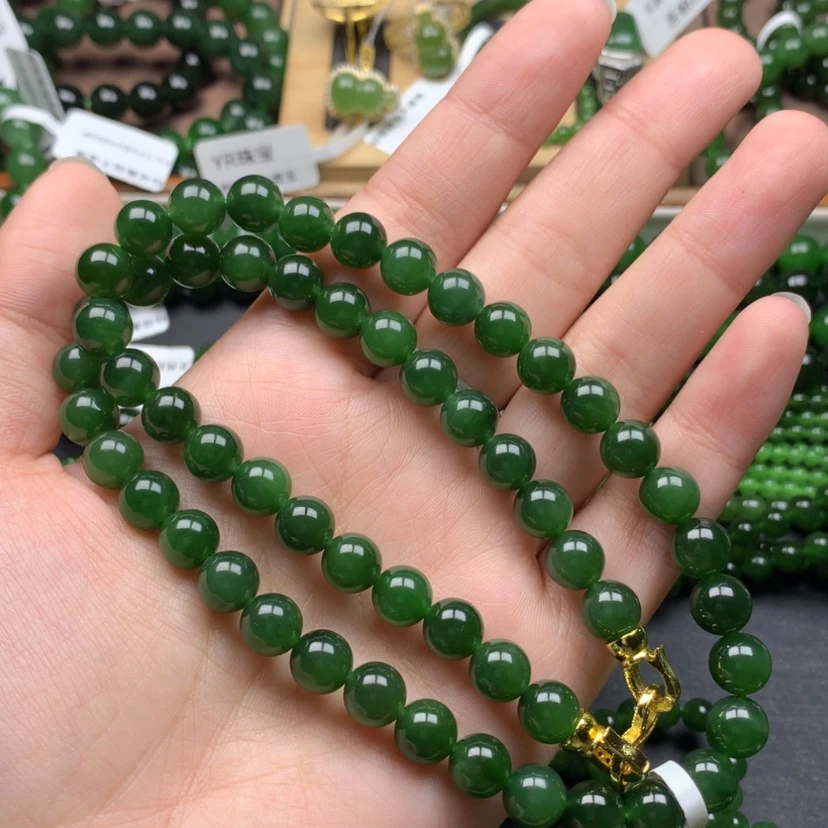 【闪购商品】颈饰未镶嵌和田玉（碧玉）明****精