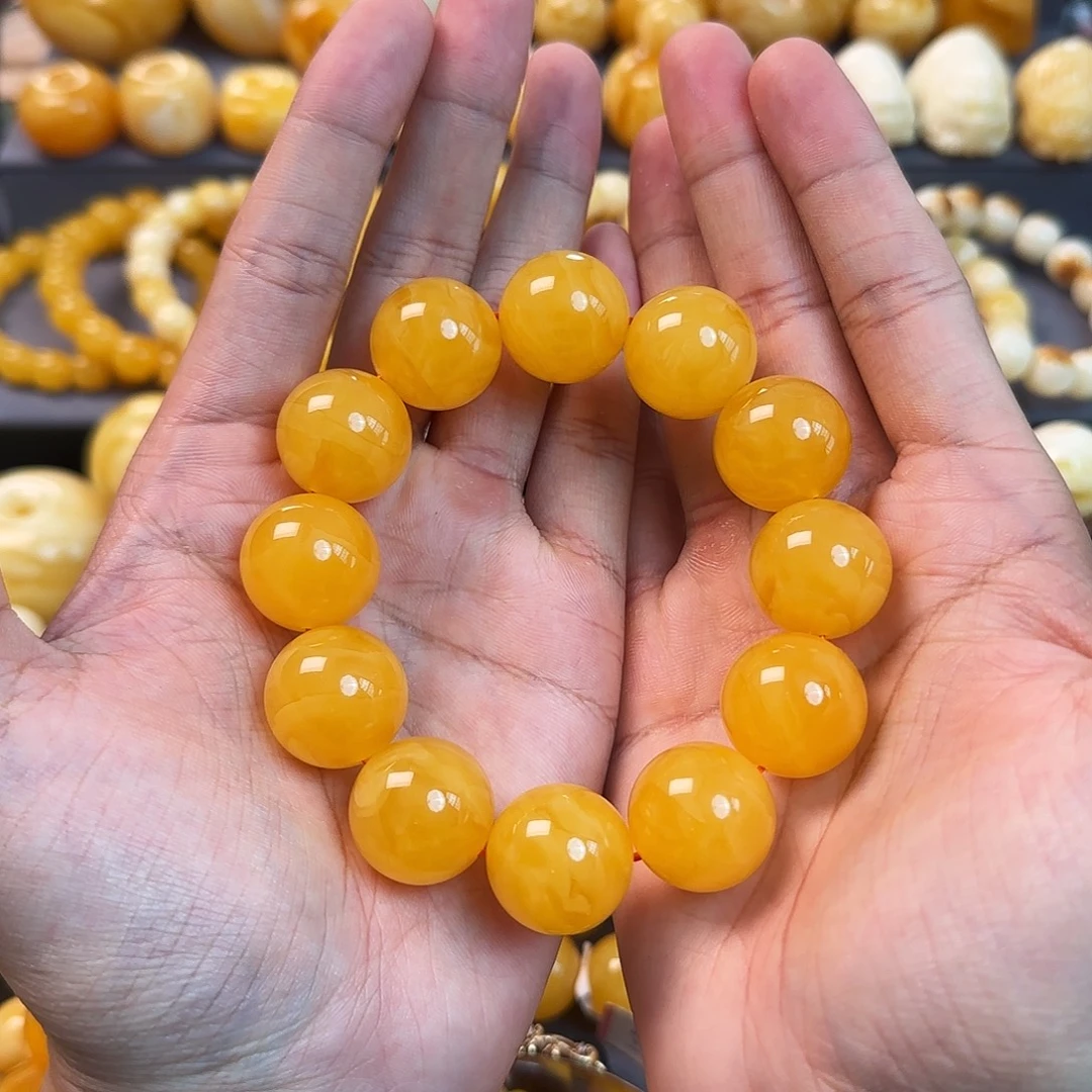 未镶嵌琥珀珠宝奇石20mm同料