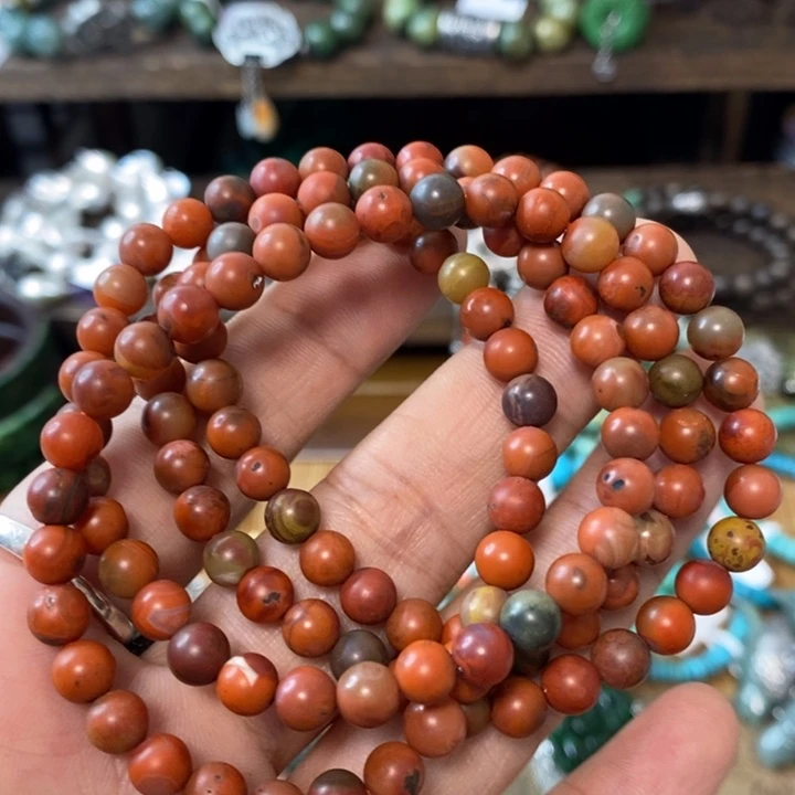 南红玛瑙手链未镶嵌荼*