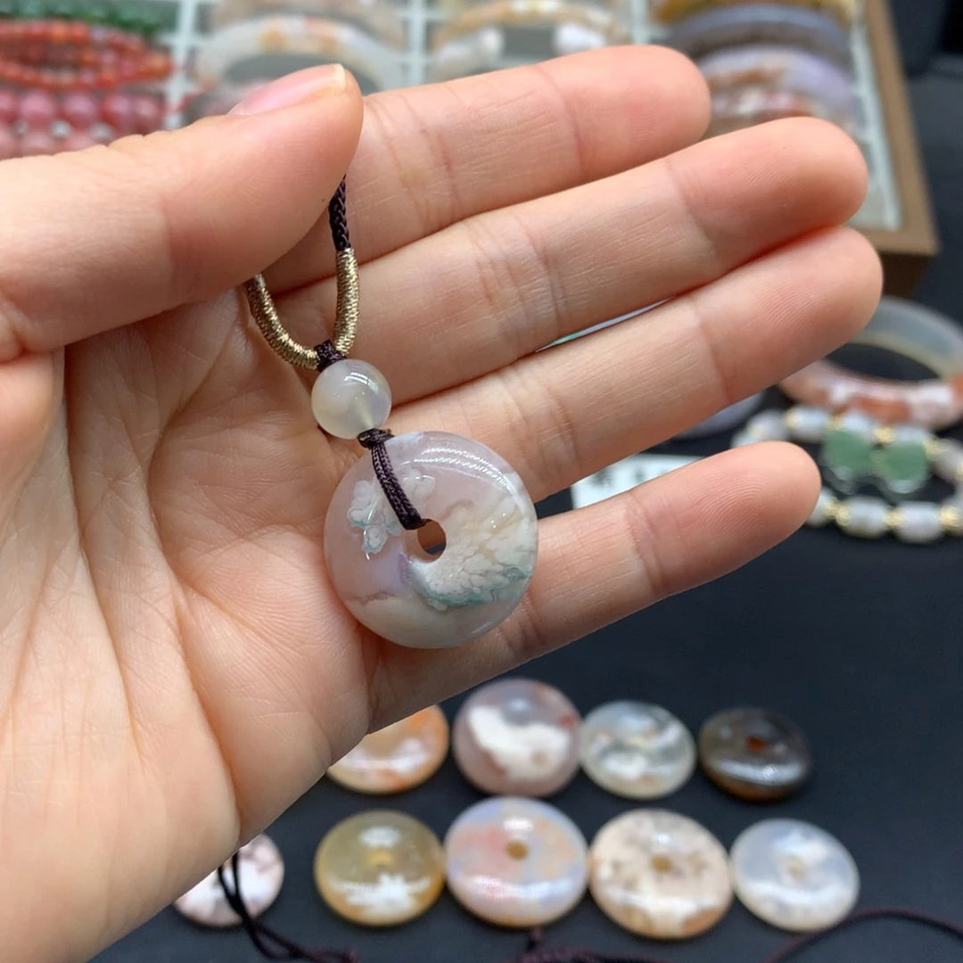 【闪购商品】玛瑙/玉髓手镯未镶嵌喵*咪