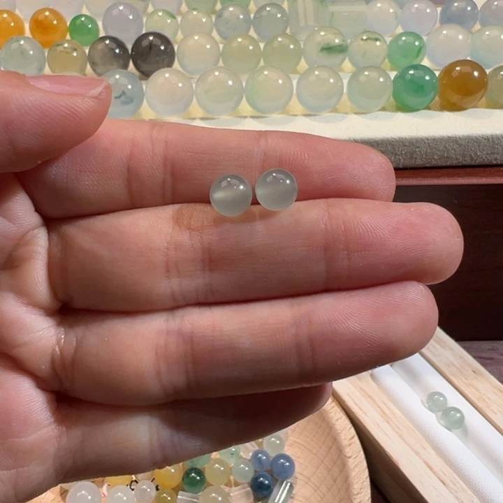 翡翠散珠天然缅甸翡翠A货6.2-6.3