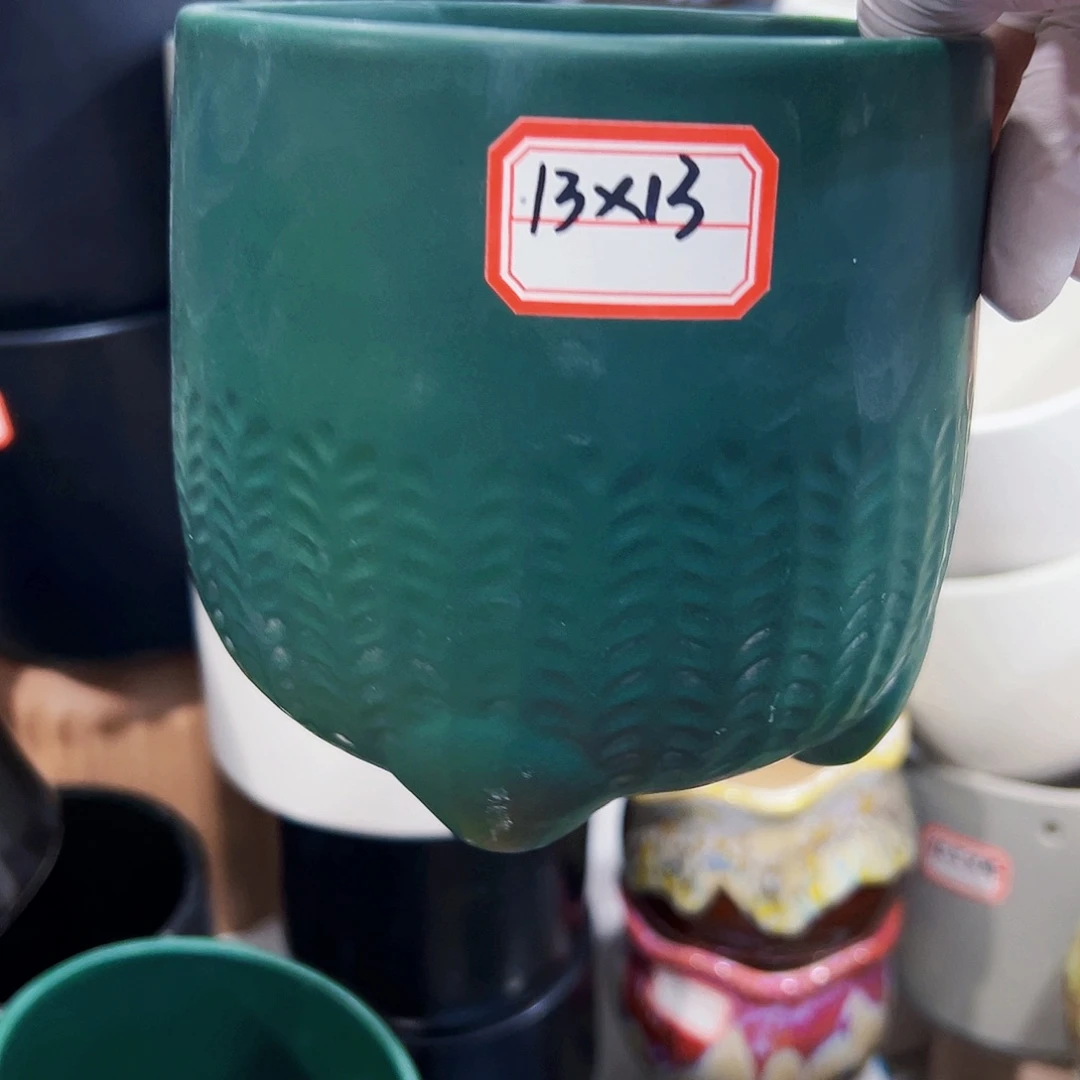 外贸尾单陶瓷花盆凑单10米包邮