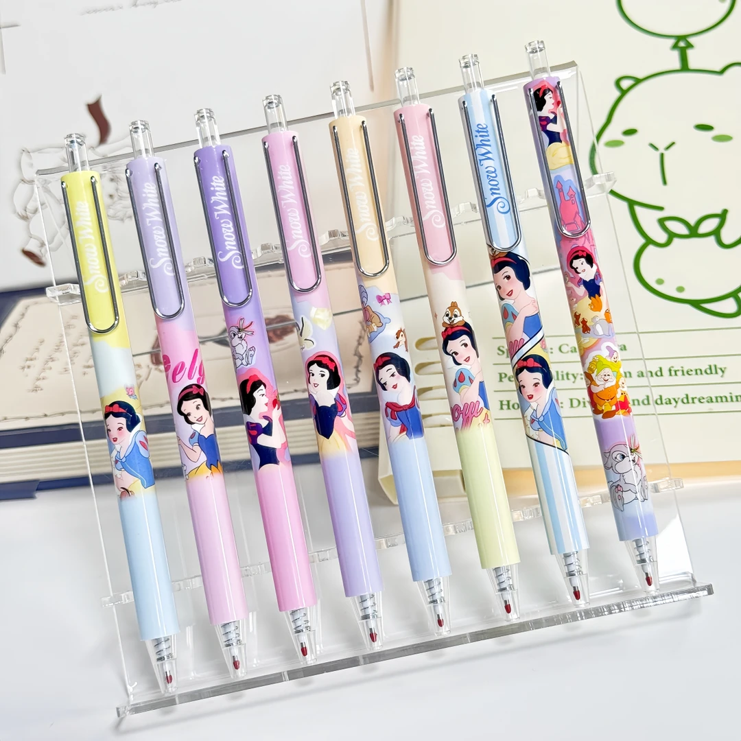 直播代拆 白雪公主低重心黑色0.5mm对对碰游戏玩法中性盲盒