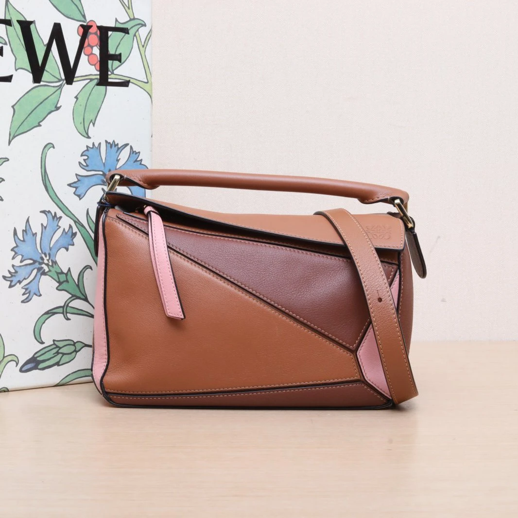95新 LOEWE/罗意威 【娇】Puzzle 几何包 小号 766358