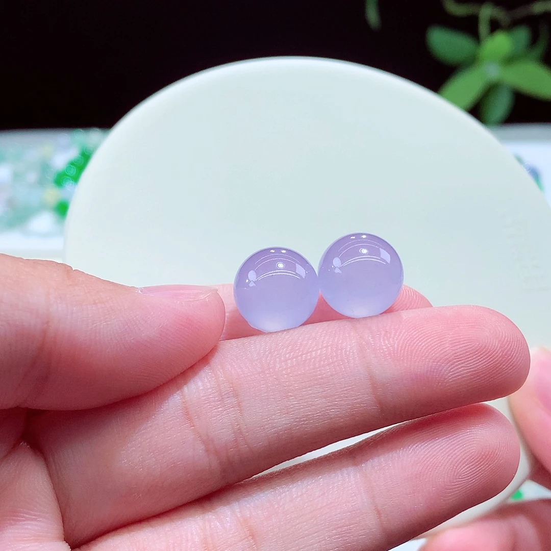 未镶嵌手链翡翠玻璃紫卡12+