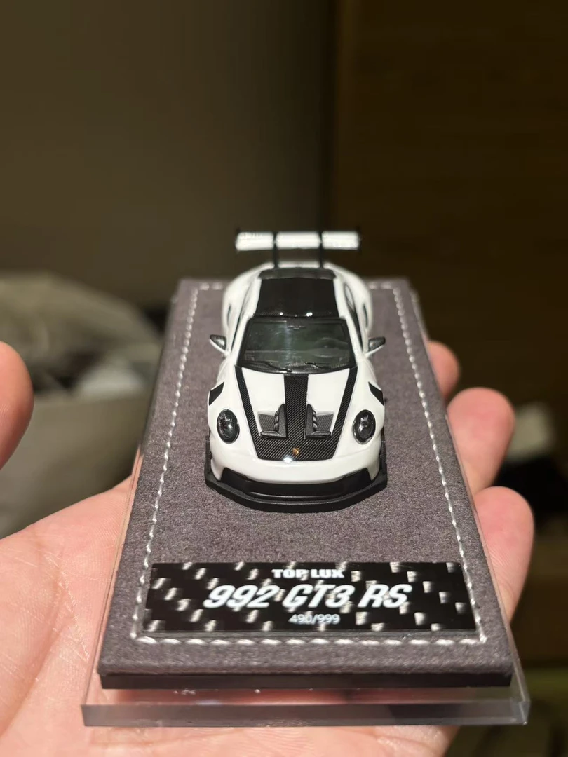 TL 1:64 熊猫配色保时捷992 GT3 RS  合金汽车模型
