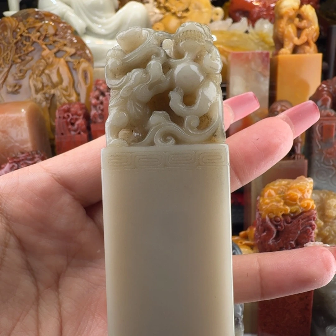 一***笑寿山石小精品印章