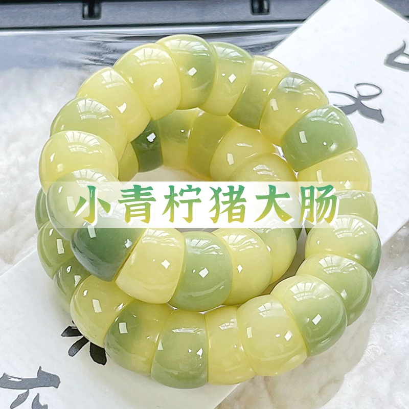 原生态菩提根手串猪大肠男女盘玩绕指柔佛珠念菩提子珠文玩手串