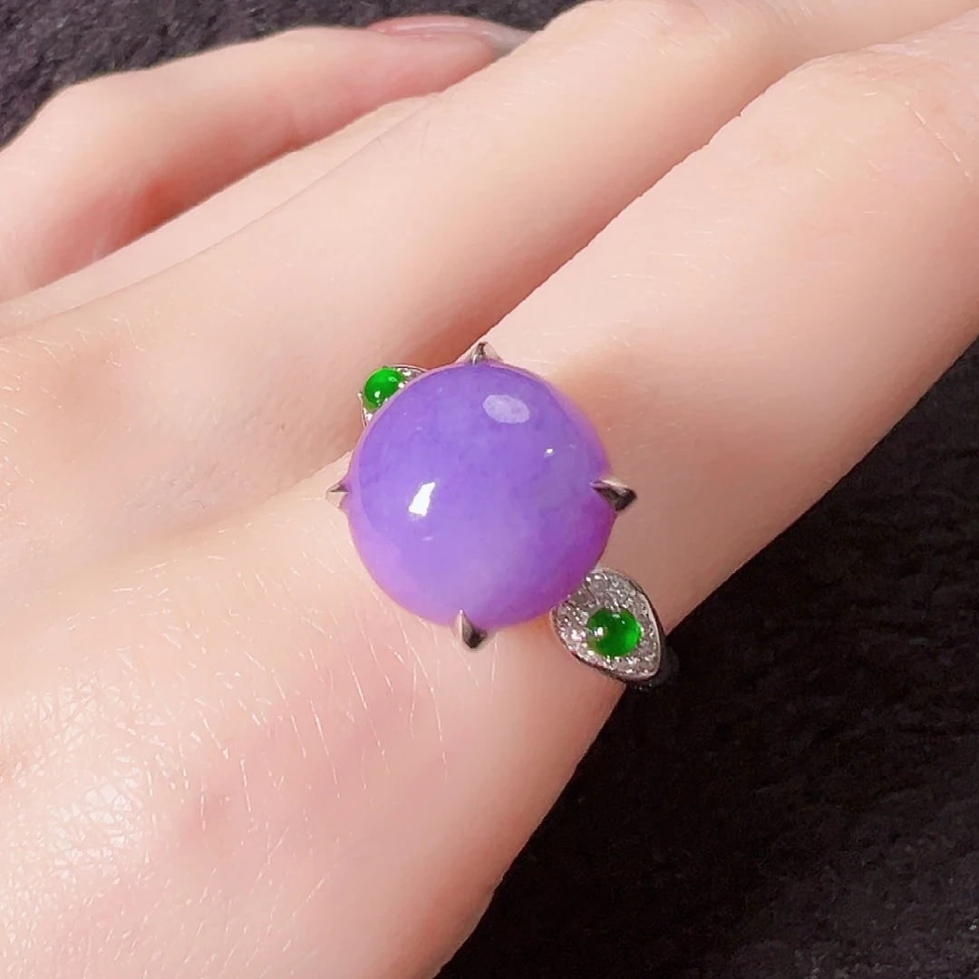 翡翠18K金镶嵌戒指签收后24小时鉴赏期，过时不退