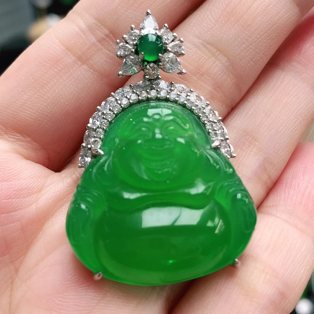 玛瑙/玉髓吊坠银S925镶嵌