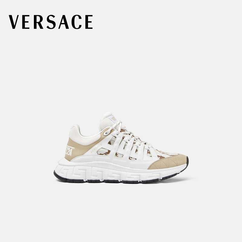 【季末优惠】VERSACE/范思哲 男士Barocco提花Trigreca运动休闲鞋