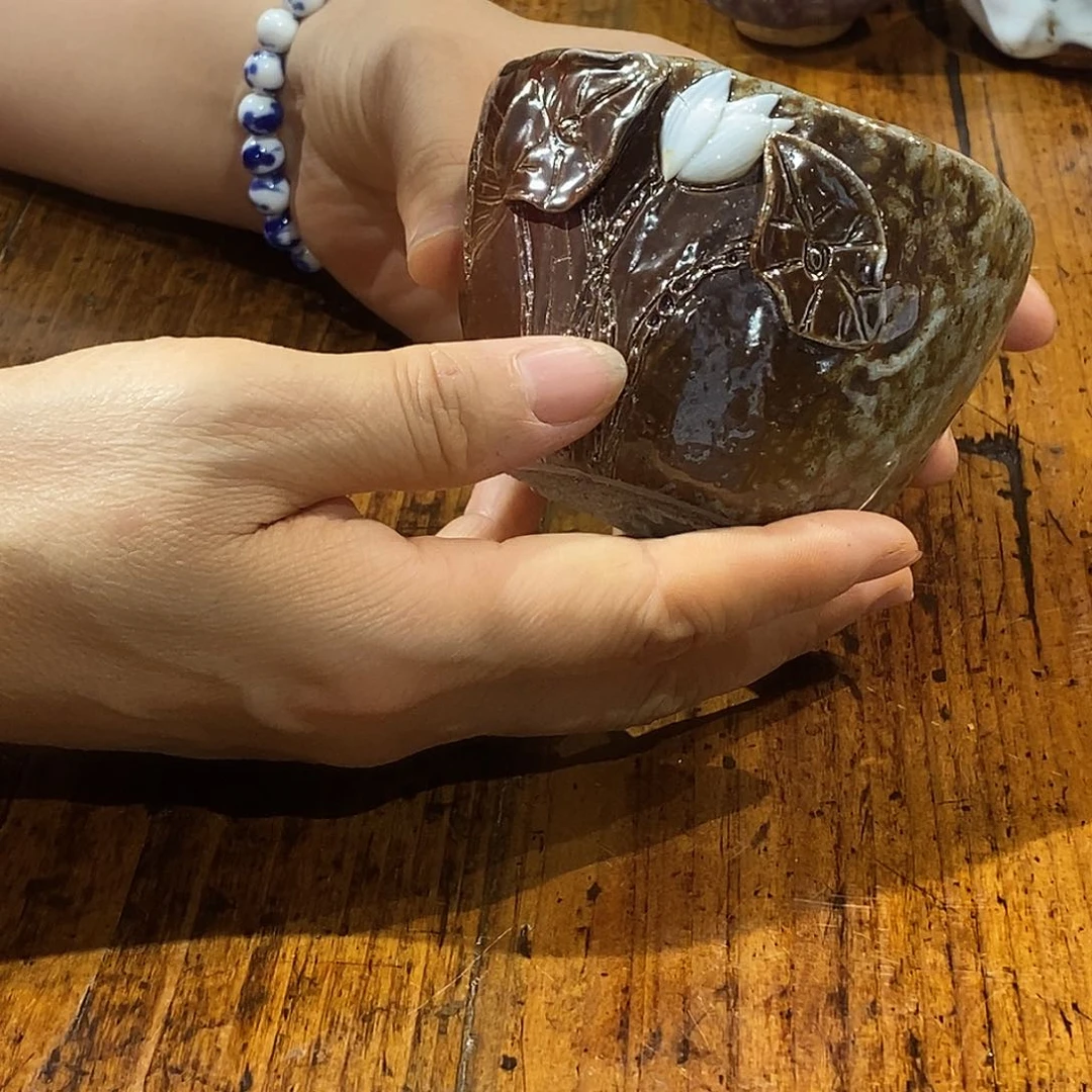 手工柴烧陶杯微瑕