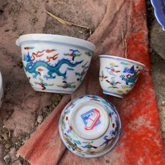 清***流瓷器工艺品摆件工艺品
