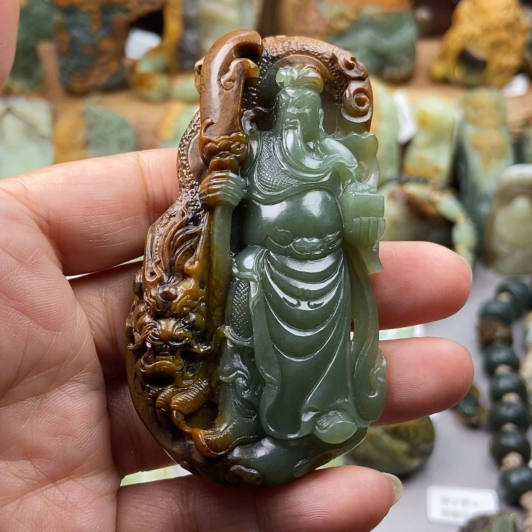 岫岩河磨玉（透闪石质玉）挂坠未镶嵌越***✌