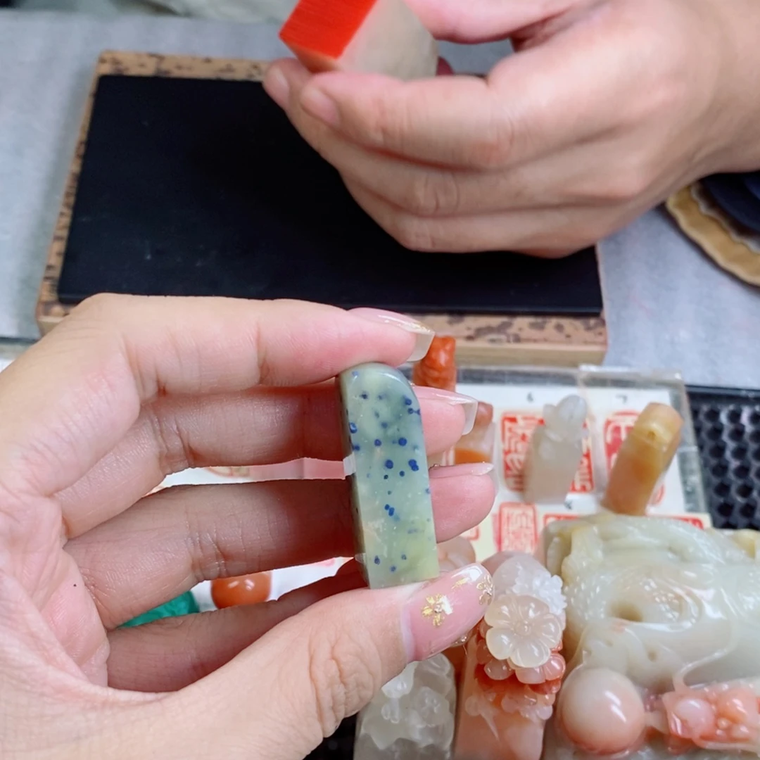 四***~印石青田石成品正章书法用品