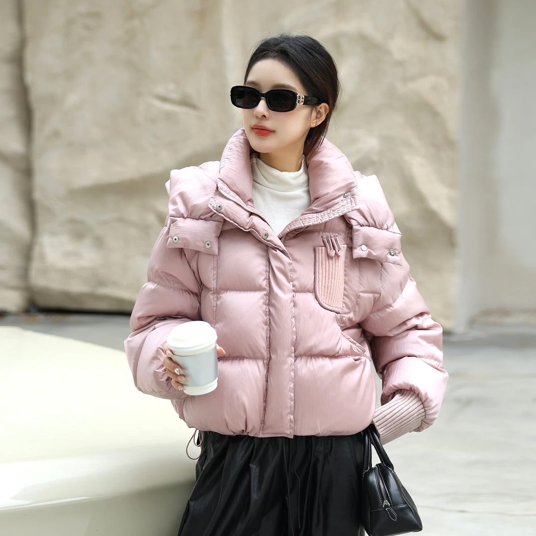 2024短款羽绒服女加厚面包服新中式冬季洋气免洗显高外套241080