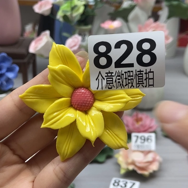 陶瓷手工制作陶瓷花