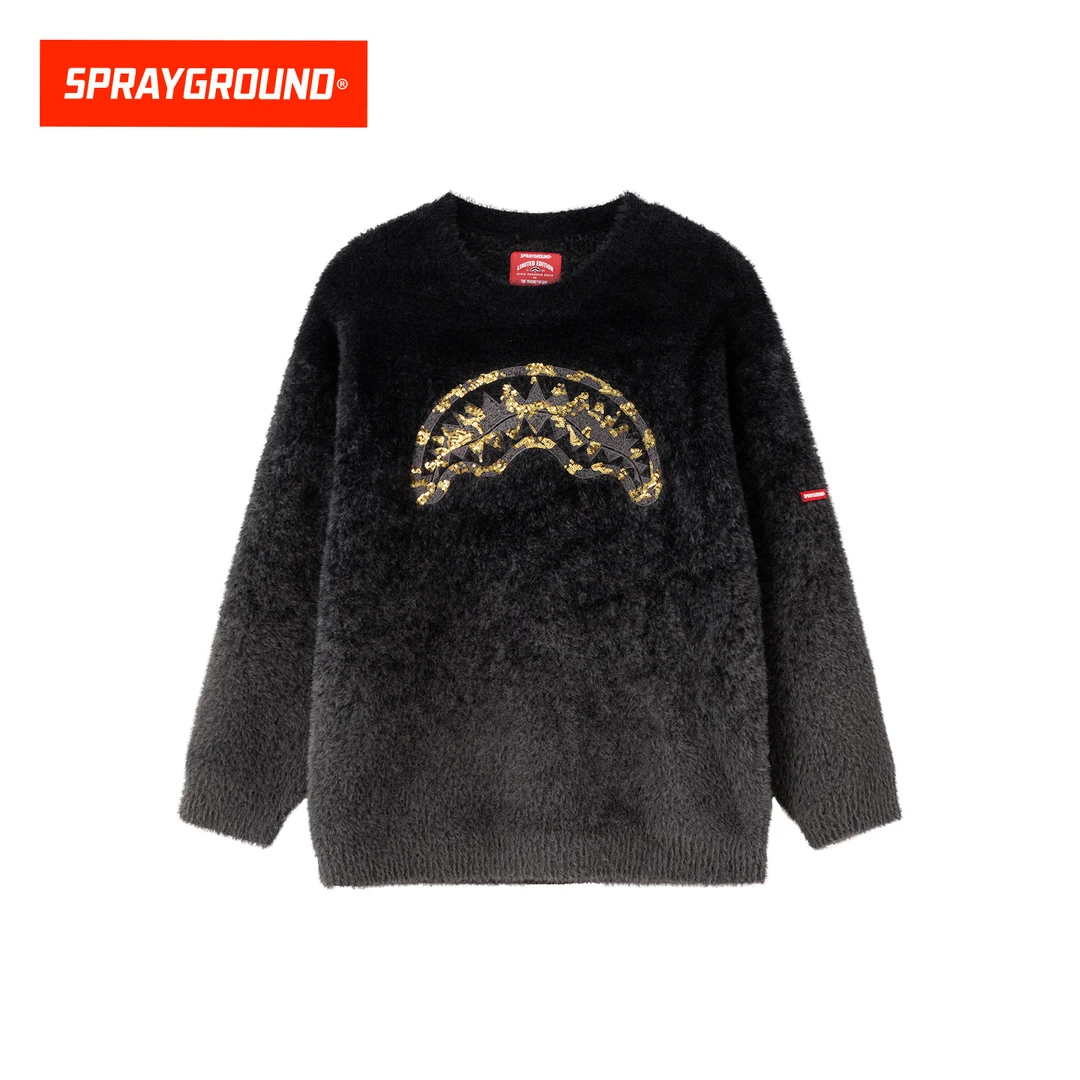 SPRAYGROUND鲨鱼嘴毛衣潮流亮片圆领宽松冬季美式休闲GC WE142801