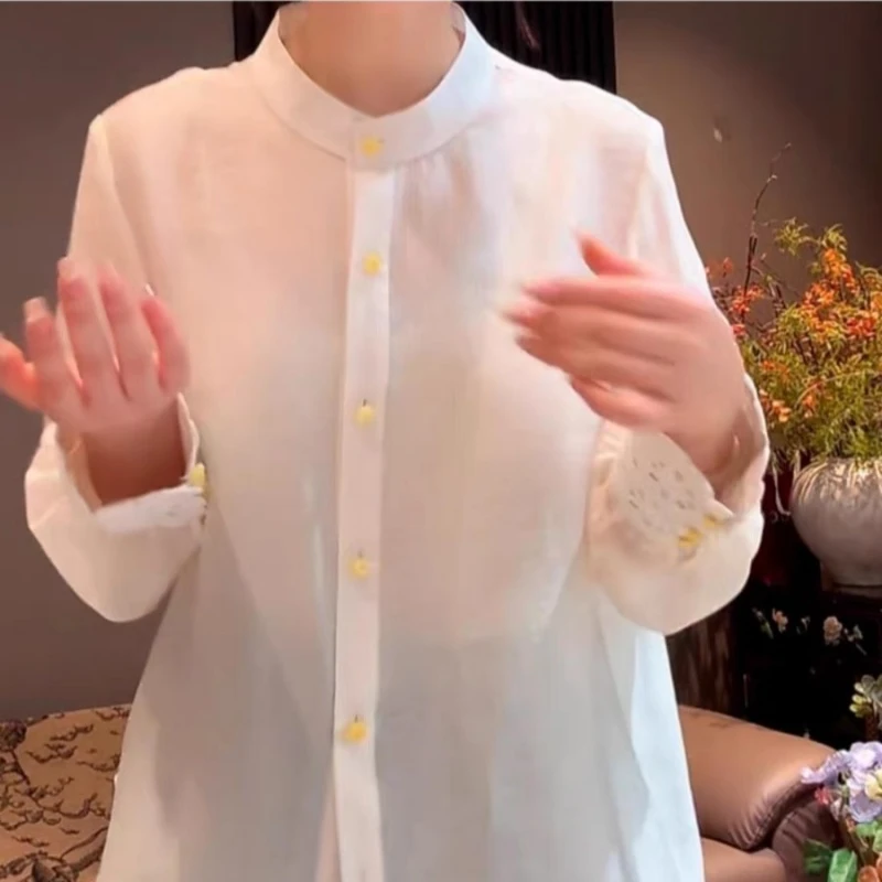 2025春款薄款打底宽松外穿衬衣