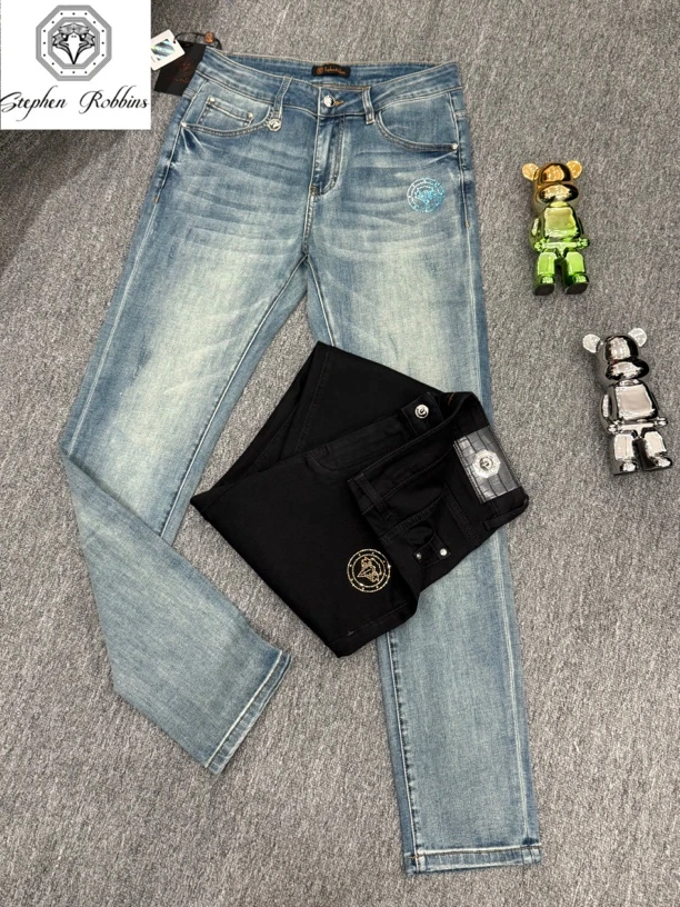 【欧洲名店】Suphen Robbins鹰标2088双色薄款双色高品质男士牛仔裤