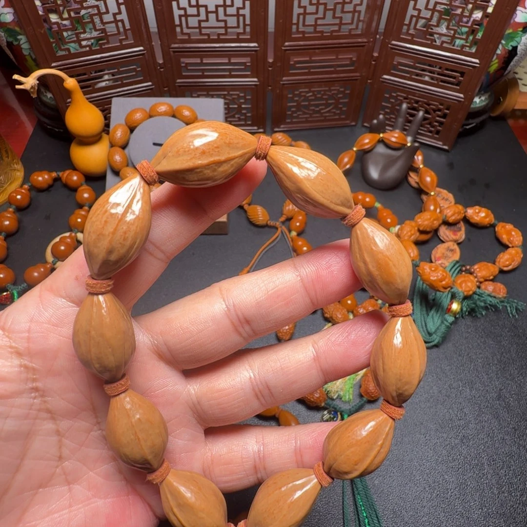 手串/手链橄榄核鸡血红油核10颗