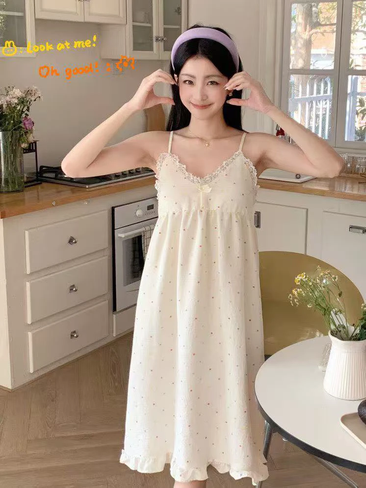 D63云朵波点家居服80-140斤