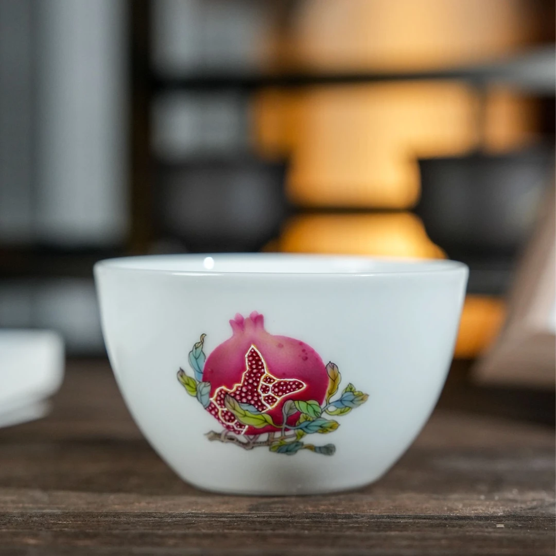 【墨舍名窑】宝蕴阁三多杯 byg39