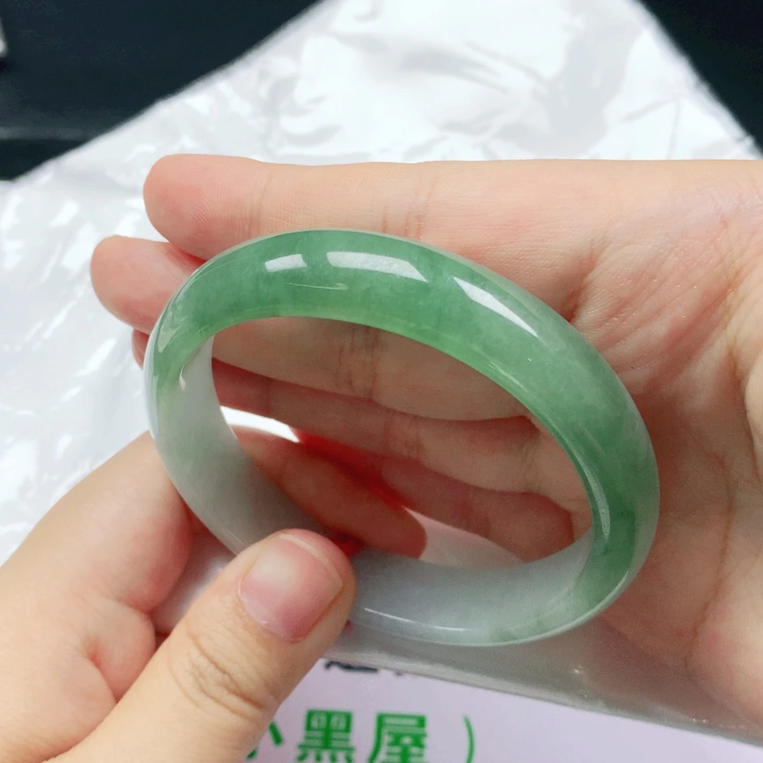 未镶嵌手镯翡翠圈口5455