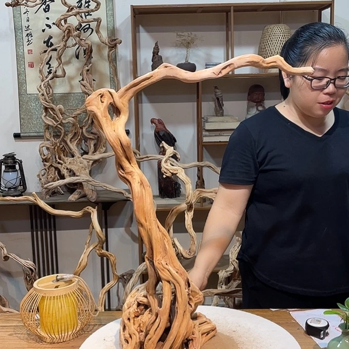 K***y香榧木杜鹃根根艺摆件