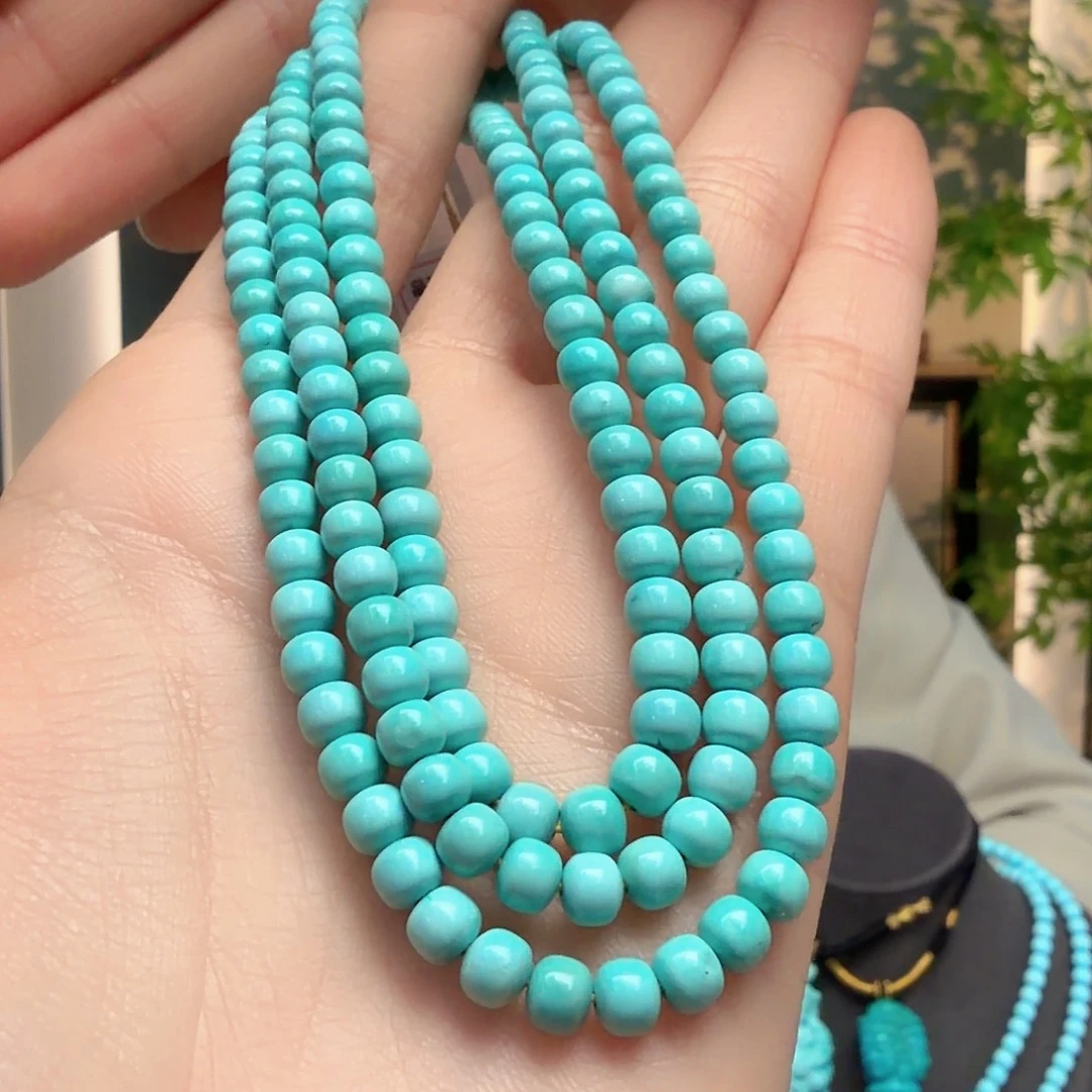 绿松石未镶嵌颈饰