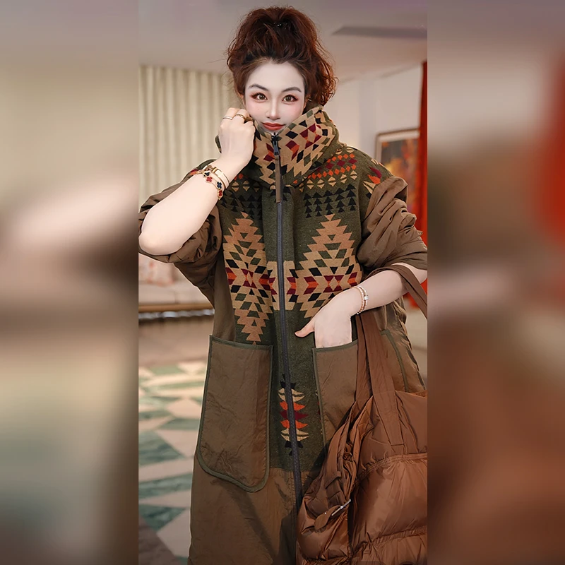 【Linda姐高端线】冬季时尚复古休闲百搭连帽棉服外套AF5WMF0676