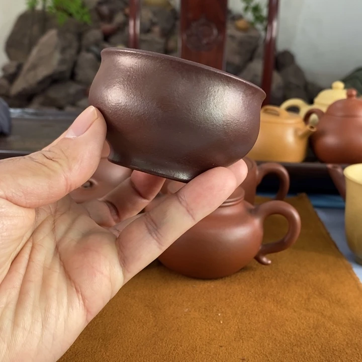 紫砂茶壶宜兴紫砂石红100