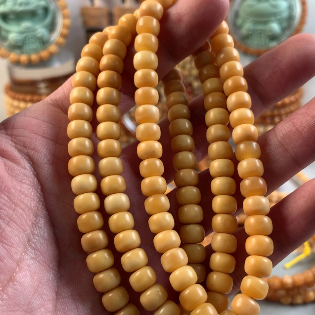 星月菩提吊坠8磨盘手持玉化