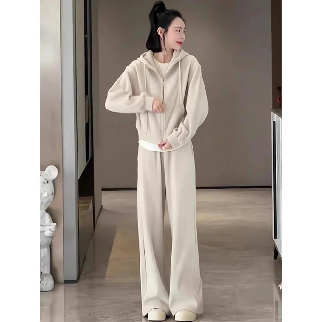 高级感运动服套装女春秋季宽松韩版时尚洋气卫衣休闲两件套跑步潮