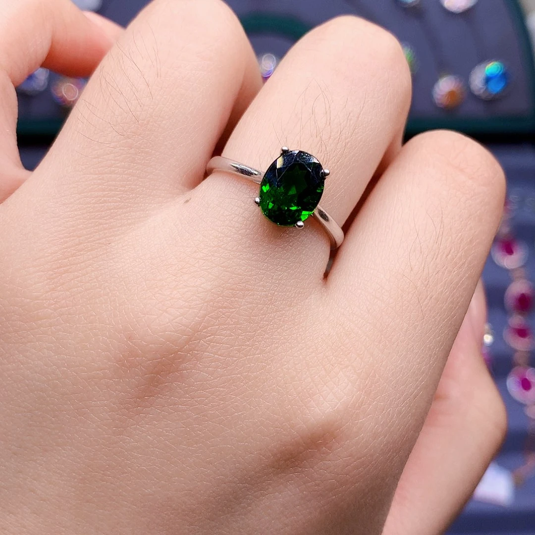 红宝石戒指银S925镶嵌