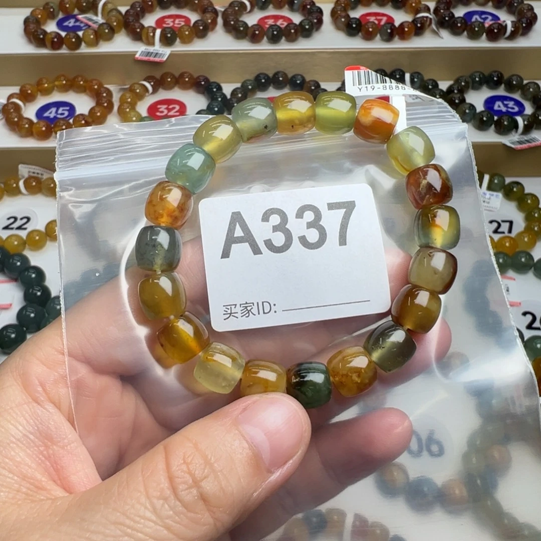 晦***暗未镶嵌蛇纹石玉手链