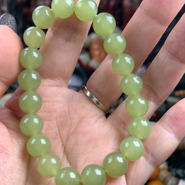 蛇纹石玉合金手把