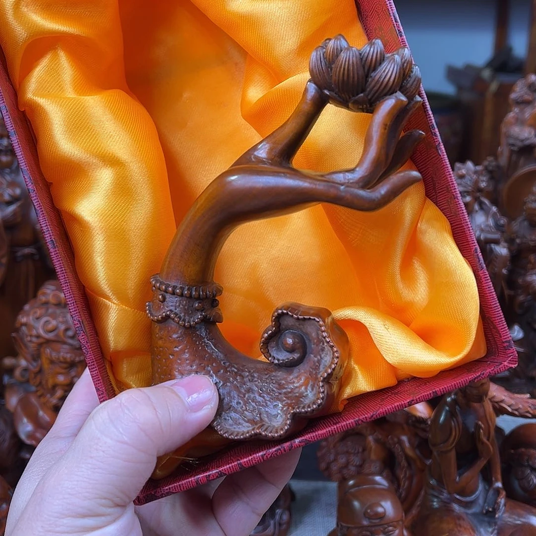 黄杨木黄杨木雕刻高度12厘米