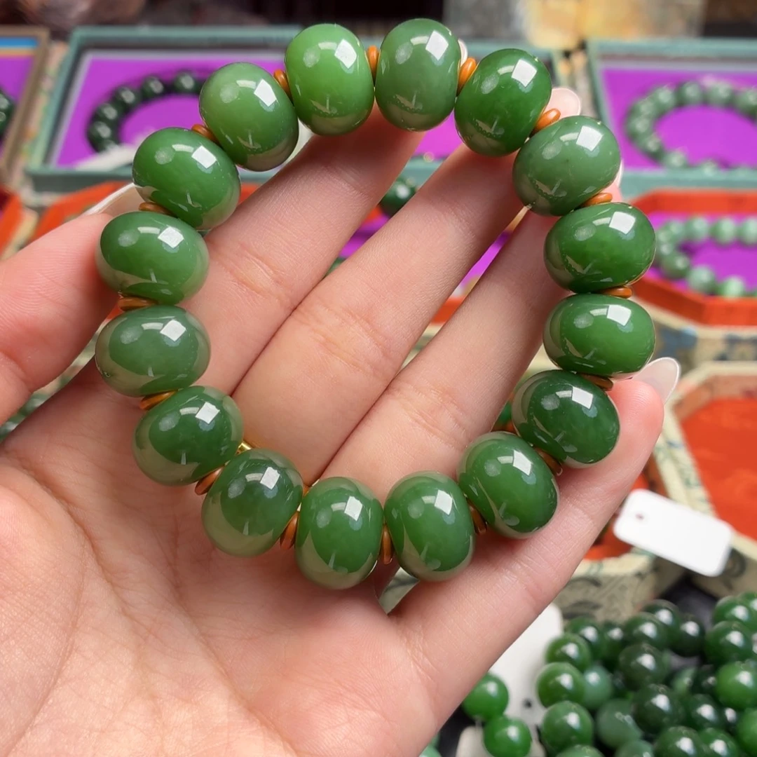 和田玉（碧玉）未镶嵌手链